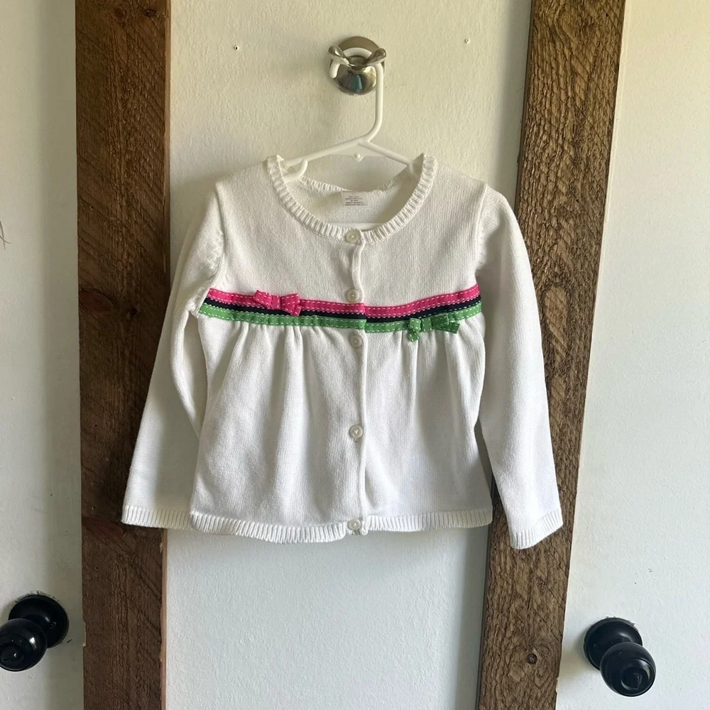 Vintage Gymboree Sweater Cardigan 5T Girl Euc